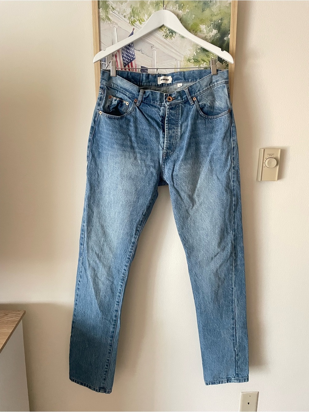 Taylor Stitch The Slim Jeans in Medium Wash Denim Size 34
